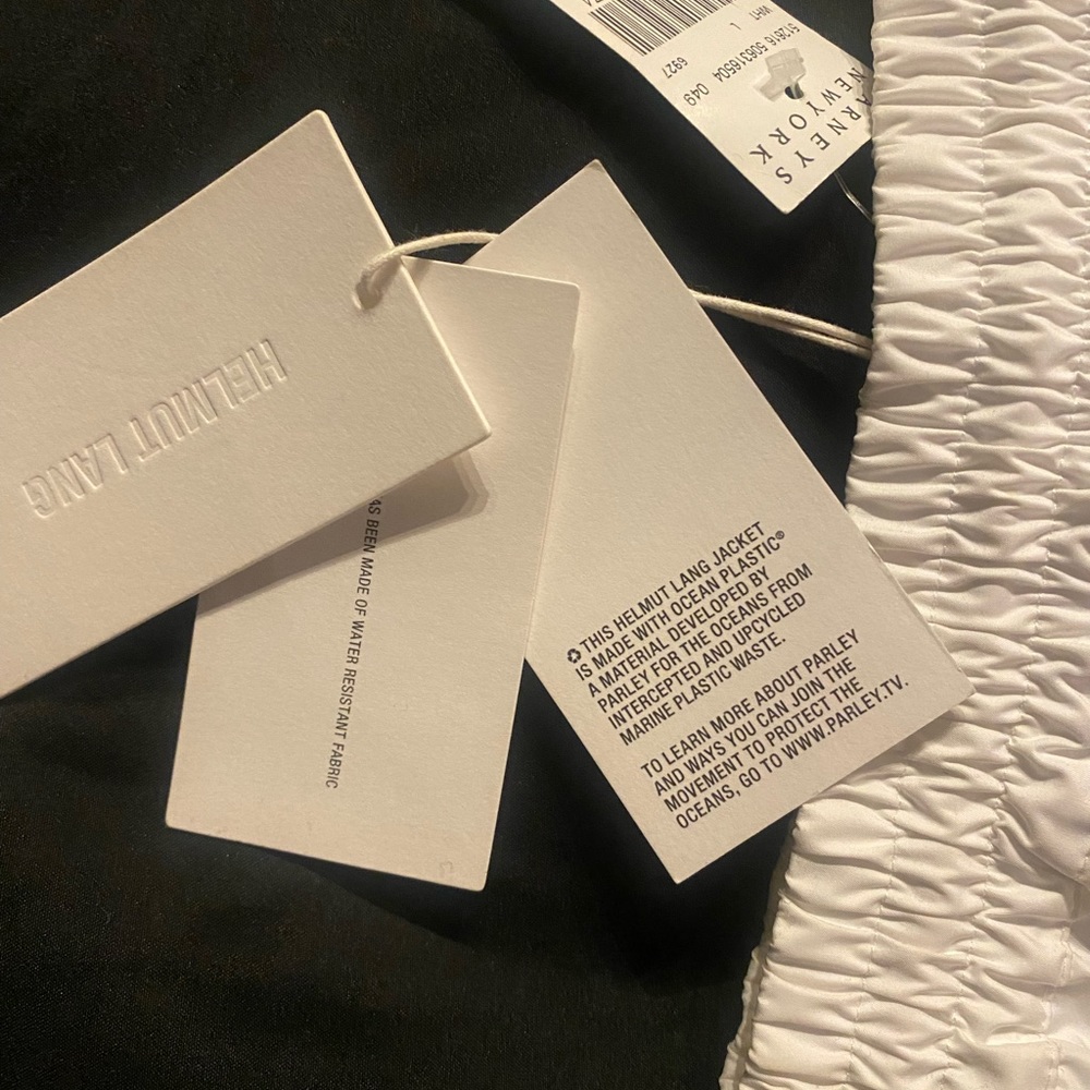 NWT HELMUT LANG WHITE SKI PANTS UNISEX L